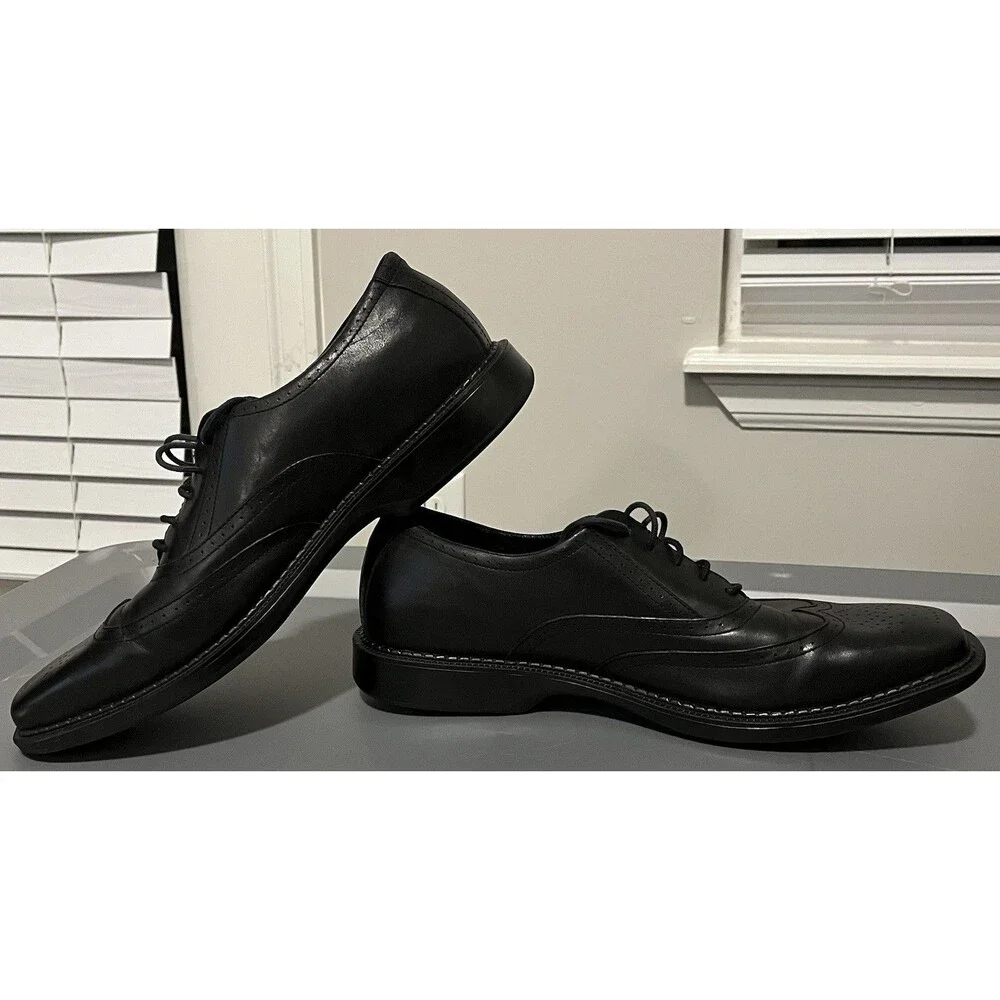 Men’s Red Wing black leather Oxford shoes rubber outsoles Size 11.5